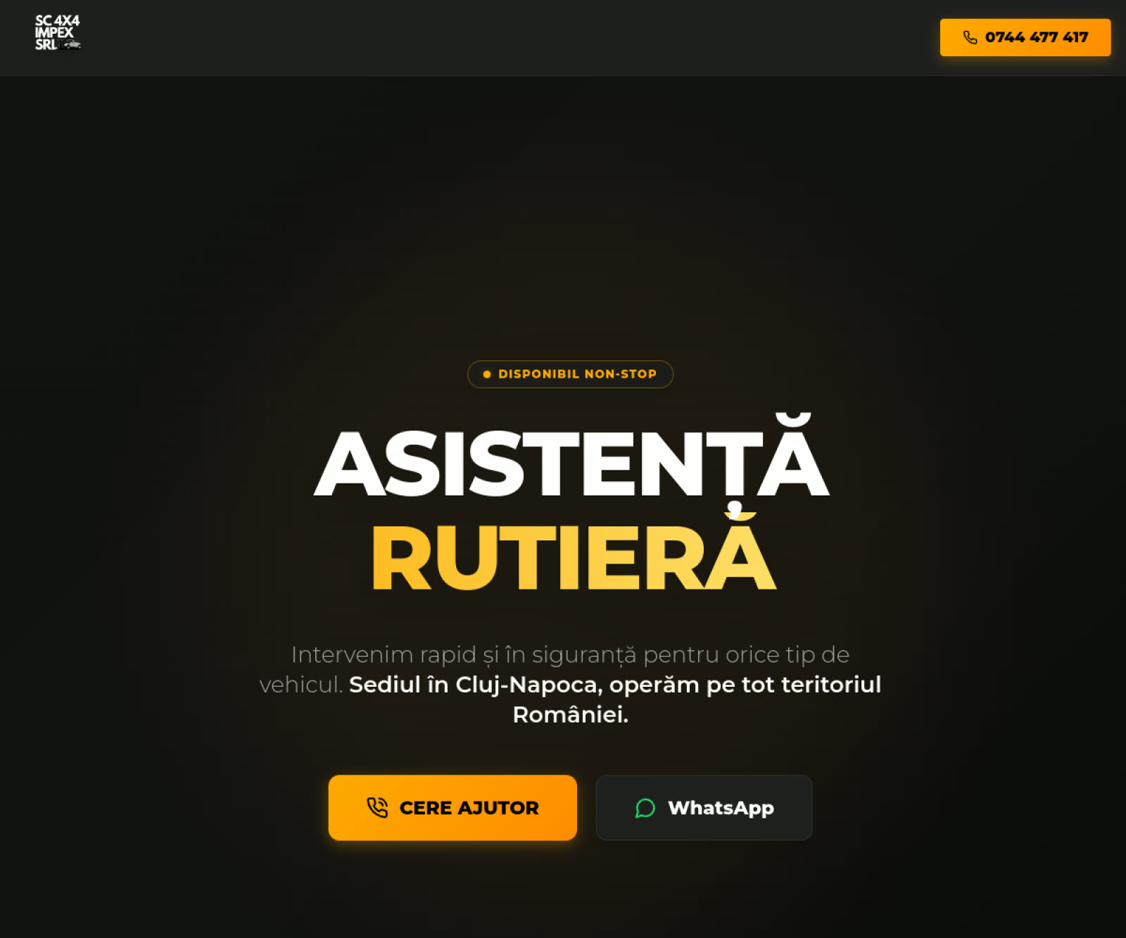 SC 4x4 Impex — Premium 4×4 Auto Services website by Hassuru